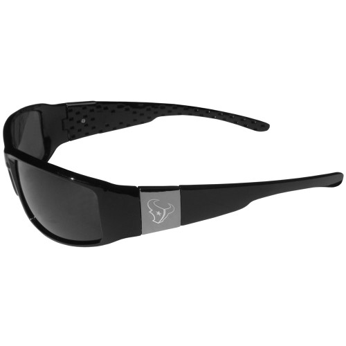 Houston Texans Etched Chrome Wrap Sunglasses