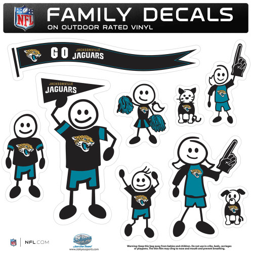 Jacksonville Jaguars Large Family Decal Set