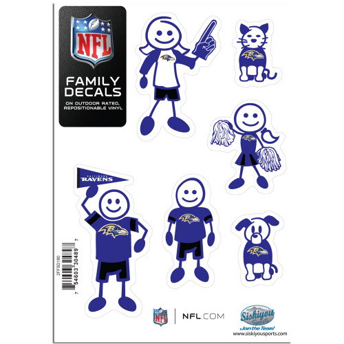 Baltimore Ravens Small Family Decal