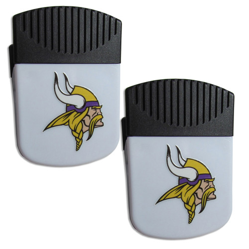 Minnesota Vikings Chip Clip Magnet with Bottle Opener - 2 Pack