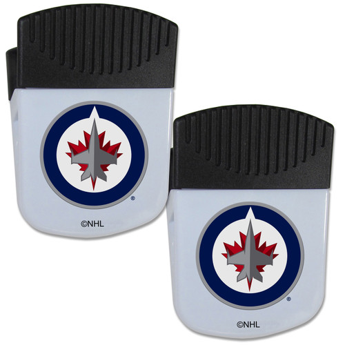 Winnipeg Jets Chip Clip Magnet with Bottle Opener - 2 Pack