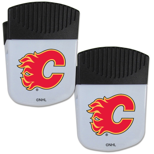 Calgary Flames Chip Clip Magnet with Bottle Opener - 2 Pack