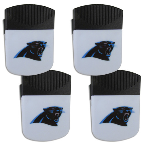 Carolina Panthers 4 Pack Chip Clip Magnet With Bottle Opener