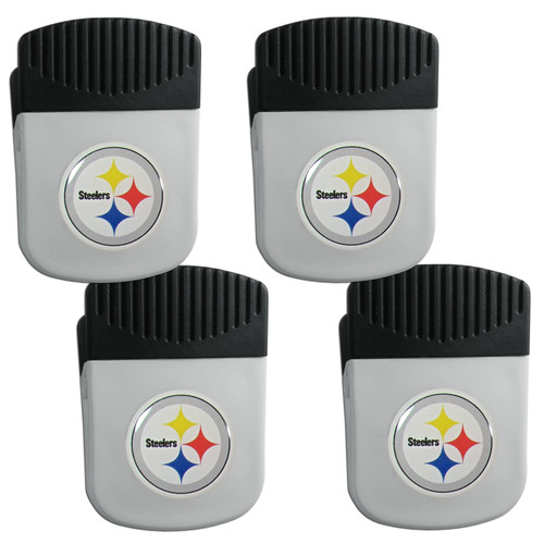 Pittsburgh Steelers Siskiyou 4 Pack Chip Clip Magnet