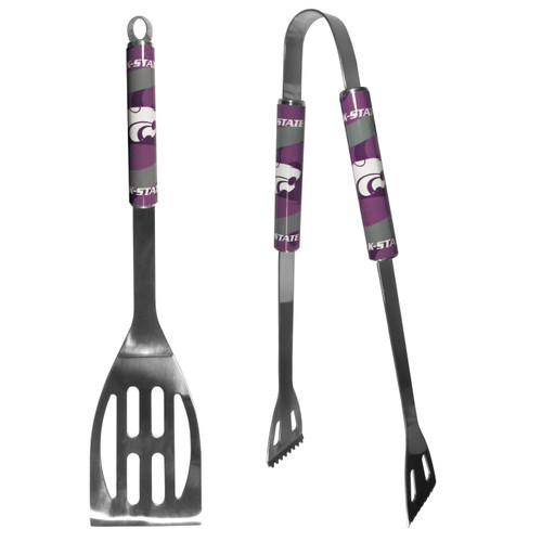 Kansas State Wildcats 2 Piece Steel BBQ Tool Set