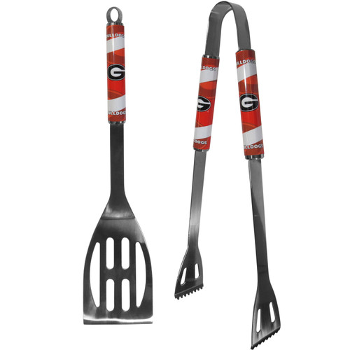 Georgia Bulldogs 2 Piece Steel BBQ Tool Set