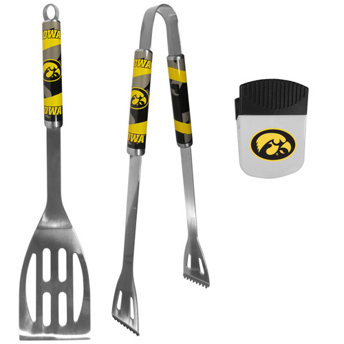 Iowa Hawkeyes 2 Piece BBQ Set and Chip Clip