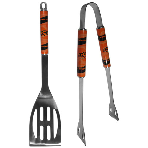Oklahoma State Cowboys 2 Piece Steel BBQ Tool Set