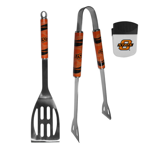 Oklahoma State Cowboys 2 Piece BBQ Set and Chip Clip