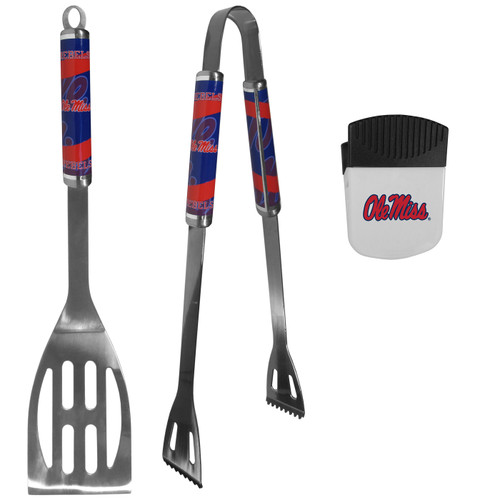 Mississippi Rebels 2 Piece BBQ Set and Chip Clip