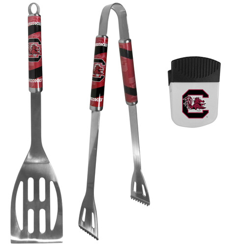 South Carolina Gamecocks 2 Piece BBQ Set and Chip Clip