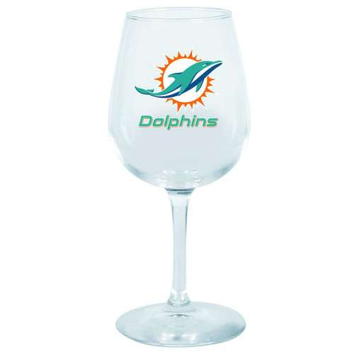 Miami Dolphins Boxed Wine Glass