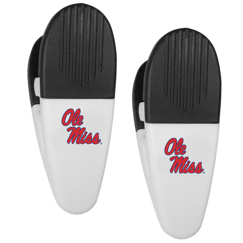 Mississippi Rebels Mini Chip Clip Magnets - 2 Pack