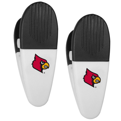 Louisville Cardinals Mini Chip Clip Magnets - 2 Pack