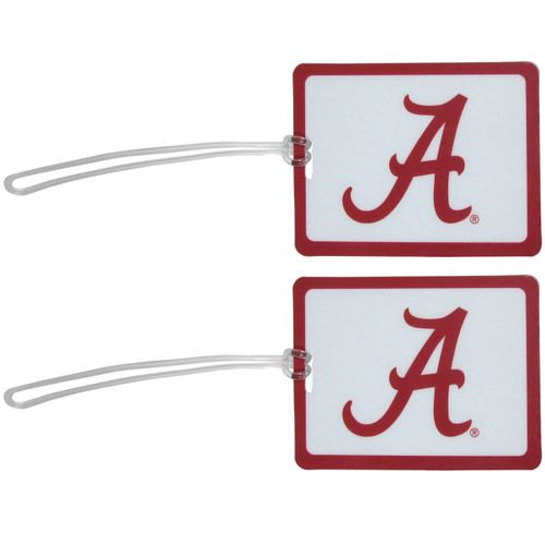 Alabama Crimson Tide Vinyl Luggage Tag - 2 Pack