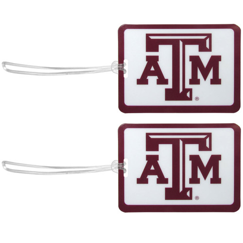 Texas A&M Aggies Vinyl Luggage Tag - 2 Pack