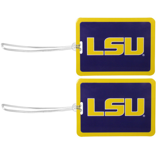 LSU Tigers Vinyl Luggage Tag - 2 Pack