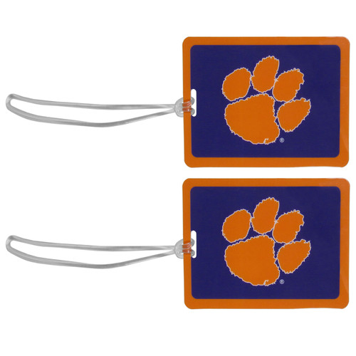 Clemson Tigers Vinyl Luggage Tag - 2 Pack