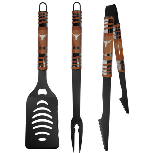 Texas Longhorns 3 Piece Black Tailgater BBQ Set