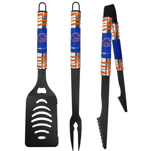 Boise State Broncos 3 Piece Black Tailgater BBQ Set