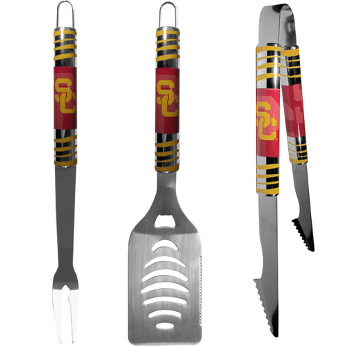 USC Trojans 3 Piece Tailgater BBQ Set