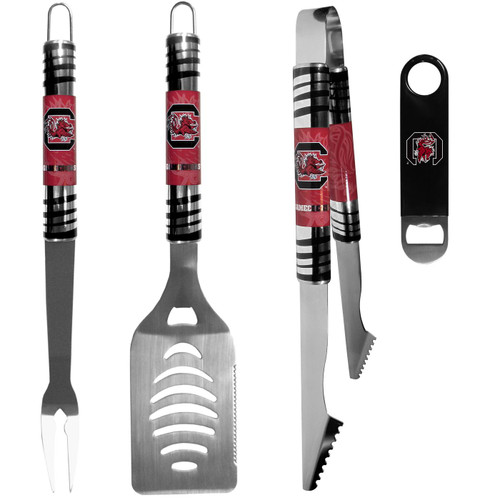 South Carolina Gamecocks 3 Piece BBQ Set and Bottle Opener