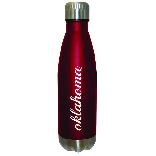 Oklahoma Sooners 16 oz. Stainless Steel Glacier Water Bottle