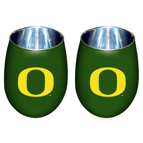 Oregon Ducks 12 oz. Stainless Steel Matte Stemless Tumbler