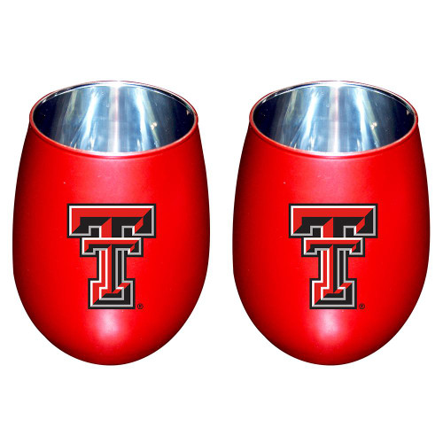 Texas Tech Red Raiders 12 oz. Stainless Steel Matte Stemless Tumbler