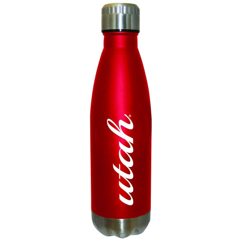 Utah Utes 16 oz. Stainless Steel Glacier Water Bottle