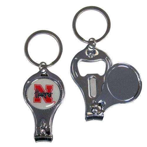 Nebraska Cornhuskers Nail Care/Bottle Opener Key Chain