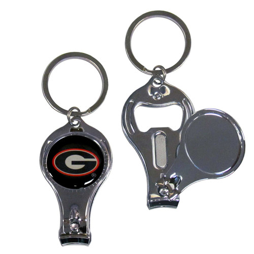 Georgia Bulldogs Nail Care/Bottle Opener Key Chain