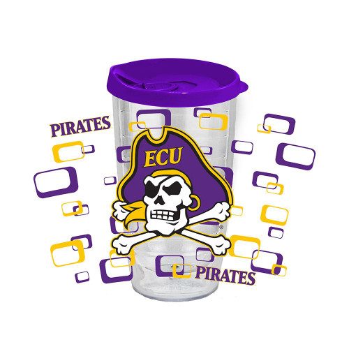 East Carolina Pirates 16 oz. Tritan Tumbler with Color Lid