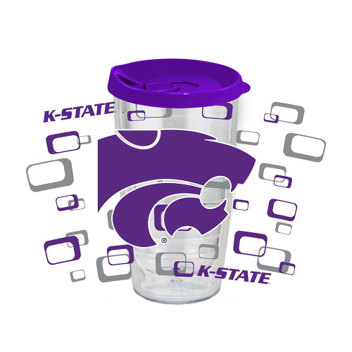 Kansas State Wildcats 16 oz. Tritan Tumbler with Color Lid