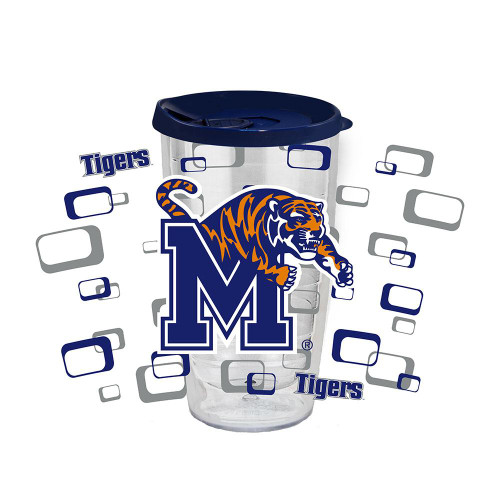 Memphis Tigers 16 oz. Tritan Tumbler with Color Lid