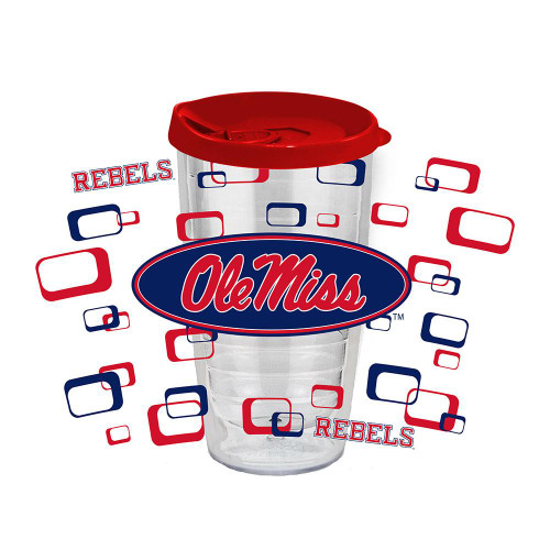 Mississippi Rebels 16 oz. Tritan Tumbler with Color Lid