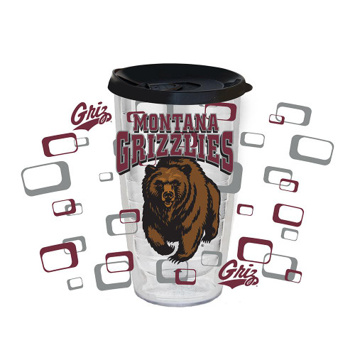 Montana Grizzlies 16 oz. Tritan Tumbler with Color Lid