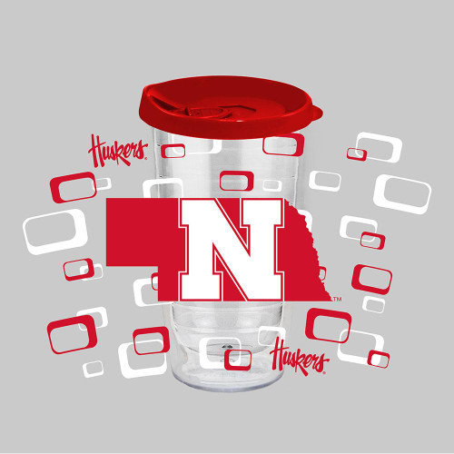Nebraska Cornhuskers 16 oz. Tritan Tumbler with Color Lid