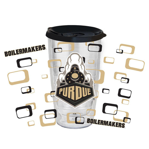 Purdue Boilermakers 16 oz. Tritan Tumbler with Color Lid
