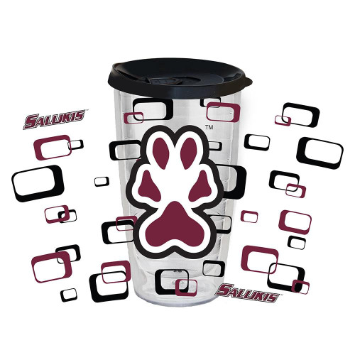 Southern Illinois Salukis 16 oz. Tritan Tumbler with Color Lid
