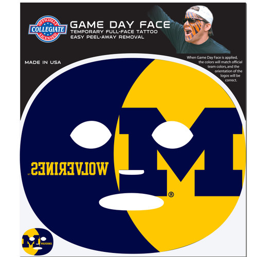 Michigan Wolverines Set of 4 Game Day Faces