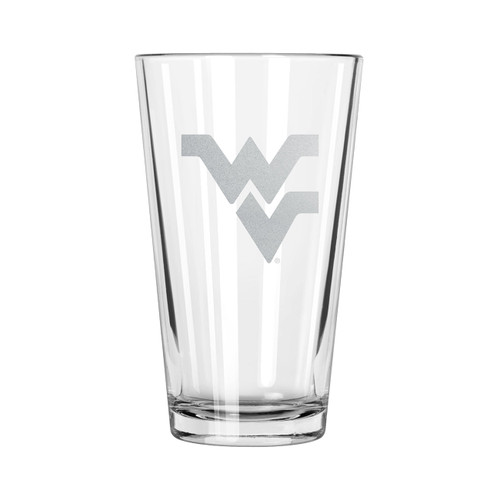 West Virginia Mountaineers 17 oz. Etched Pint Glass
