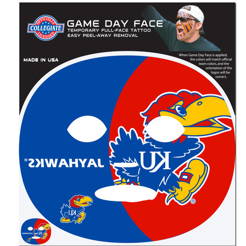 Kansas Jayhawks Set of 8 Game Day Faces