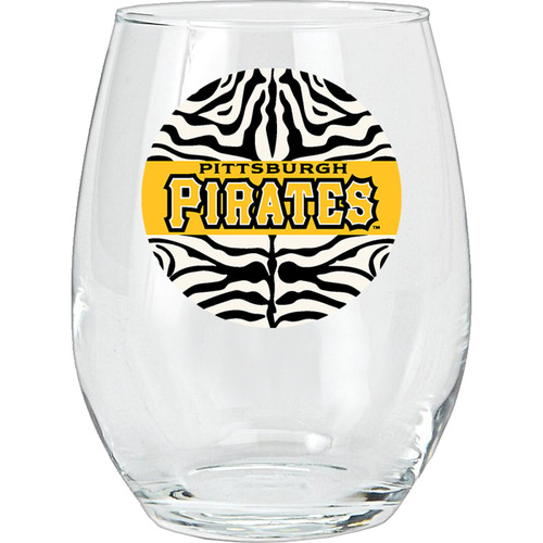 Pittsburgh Pirates 15 oz. Stemless Wine Glass