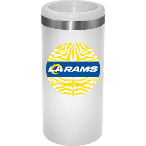 Los Angeles Rams 12 oz. White Stainless Steel Slim Can Holder