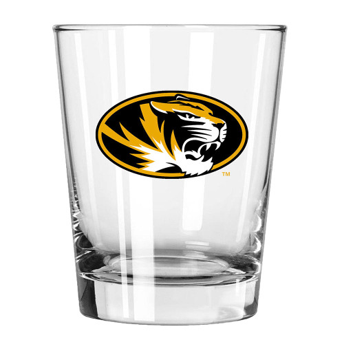 Missouri Tigers 15 oz. Double Old Fashioned Glass