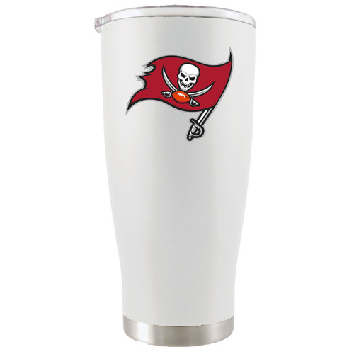 Tampa Bay Buccaneers 20 oz. White Stainless Steel Tumbler