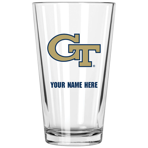 Georgia Tech Yellow Jackets Personalized 16 oz. Pint Glass