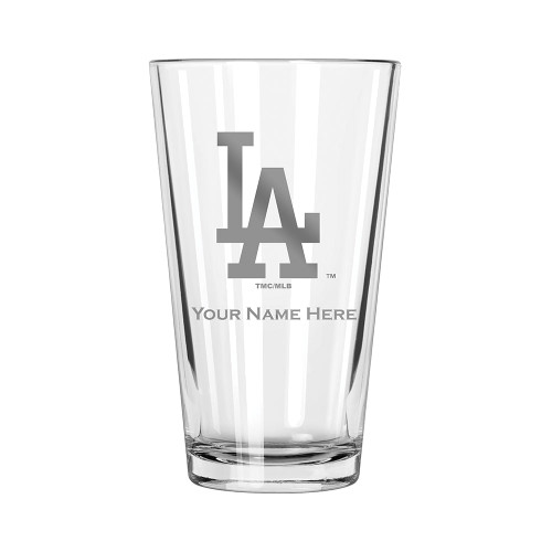 Los Angeles Dodgers Personalized 16 oz. Etched Pint Glass