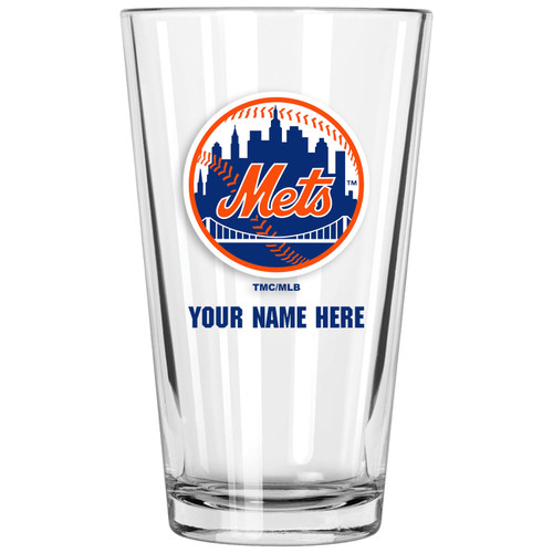 New York Mets Personalized 16 oz. Pint Glass